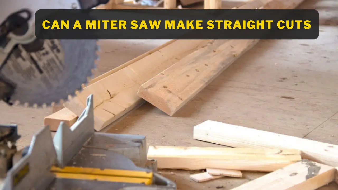 Can a miter saw make straight cuts